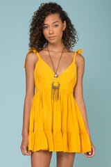 Elin Ruffled Bottom Dress Mango