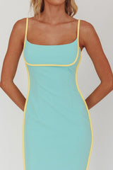 Sunny Coast Piping Trim Maxi Dress Peppermint